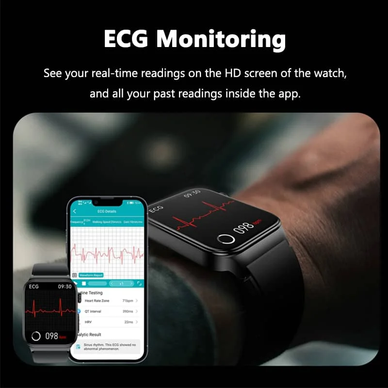 Smartwatch voor gezondheidsbewaking — Live gezondheidsbewaking, aanpasbare wijzerplaten