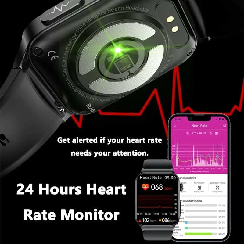 Smartwatch voor gezondheidsbewaking — Live gezondheidsbewaking, aanpasbare wijzerplaten