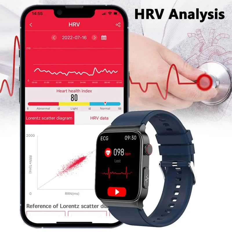 Smartwatch voor gezondheidsbewaking — Live gezondheidsbewaking, aanpasbare wijzerplaten