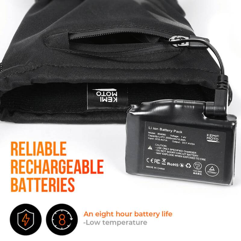 Heated Motorcycle Gloves — Rechargeable, Waterproof, Touchscreen