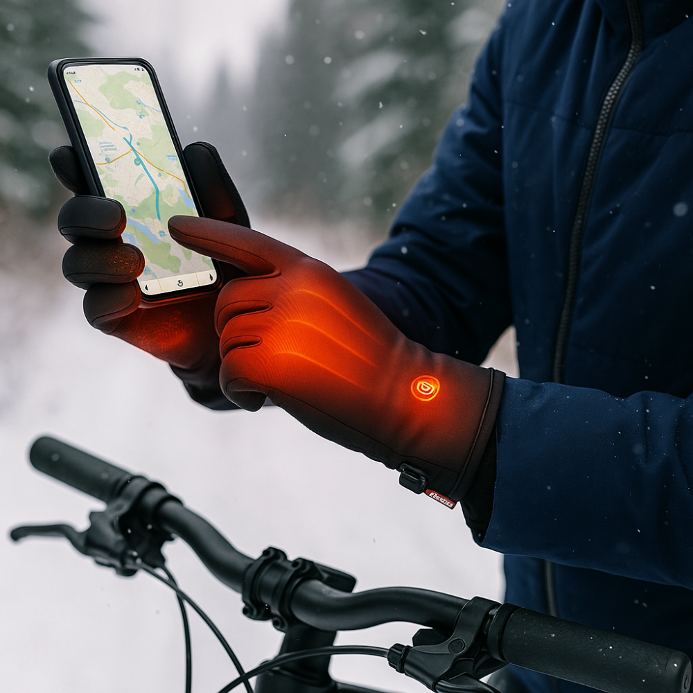 Heated Winter Gloves — Touchscreen Compatible Full-Finger Design