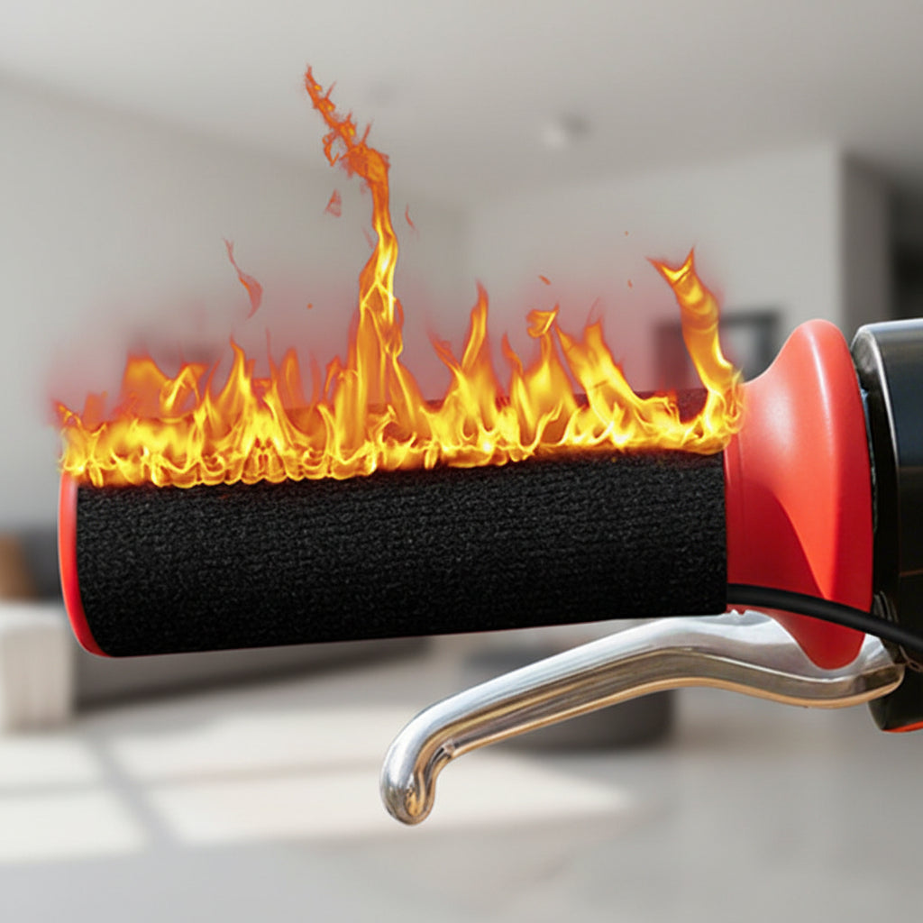Vyhřívané rukojeti řídítek — napájení přes USB, regulace teploty