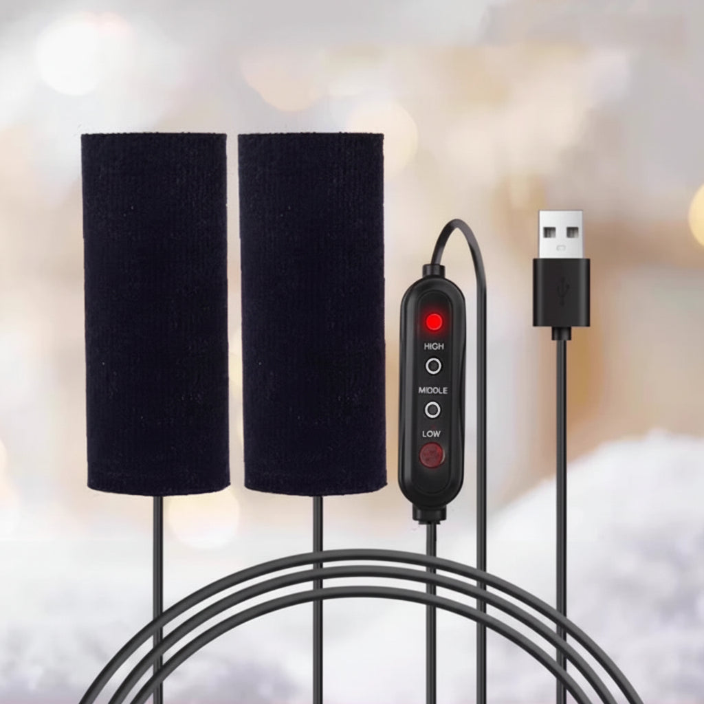 Vyhřívané rukojeti řídítek — napájení přes USB, regulace teploty