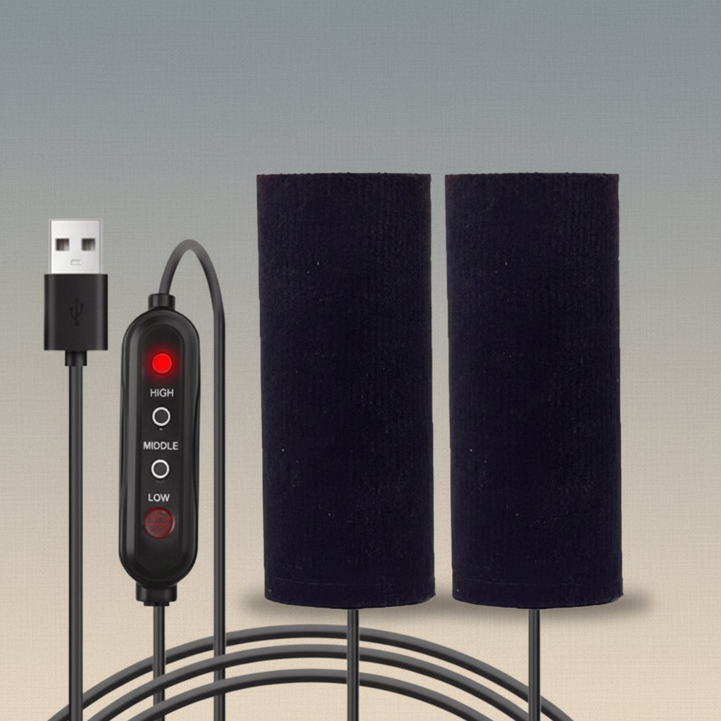 Vyhřívané rukojeti řídítek — napájení přes USB, regulace teploty