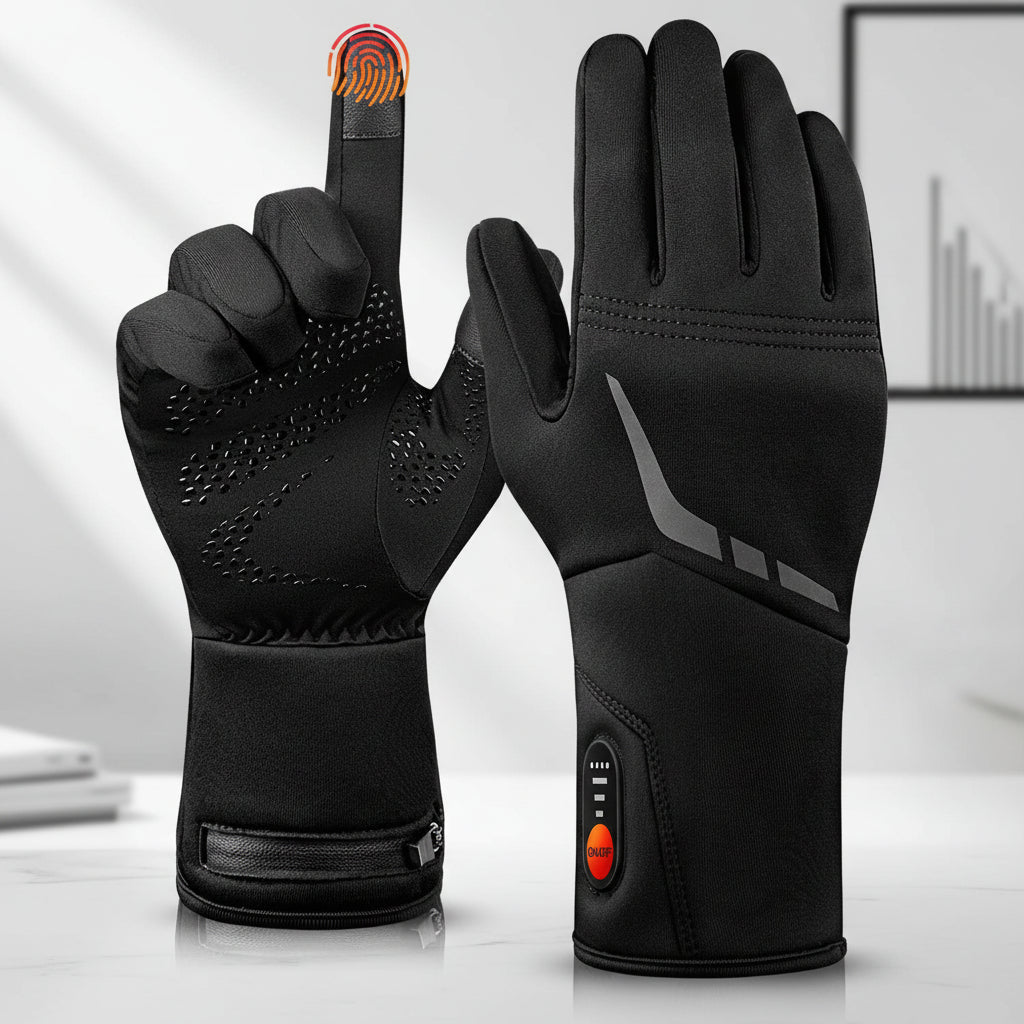 Heated Gloves Battery Powered Waterproof Touchscreen Winter Gloves | Meowbutter