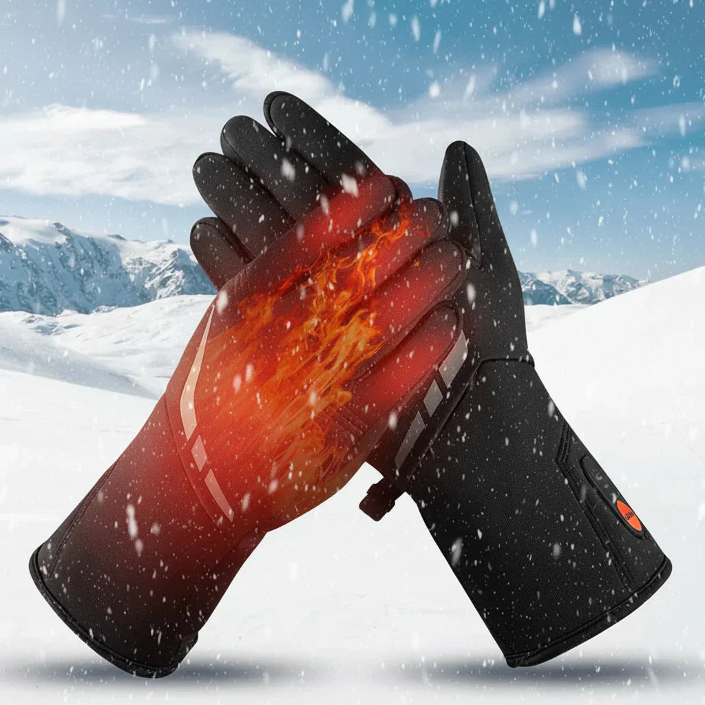 Heated Gloves Battery Powered Waterproof Touchscreen Winter Gloves | Meowbutter