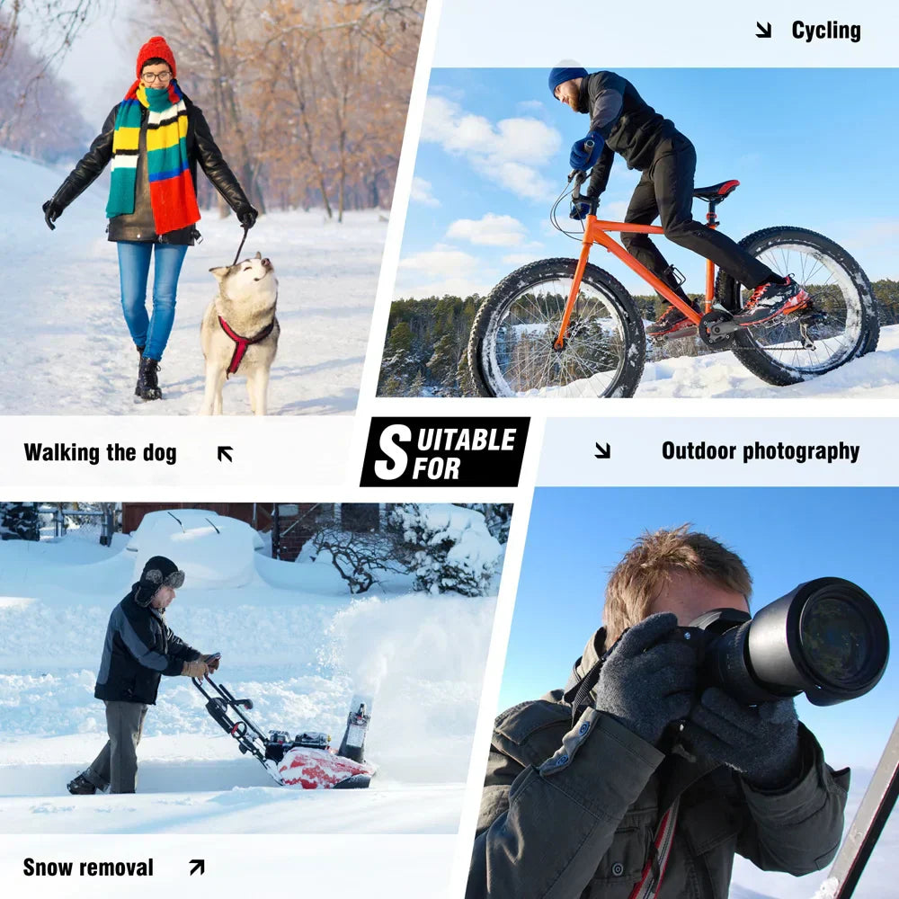 Heated Gloves Battery Powered Waterproof Touchscreen Winter Gloves | Meowbutter