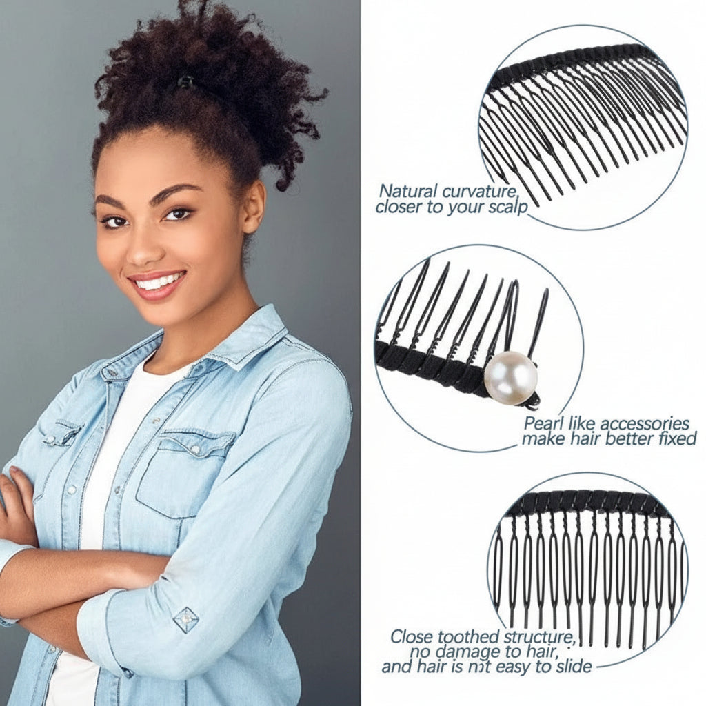 Vintage Hair Clip — Minimalist Iron Wire Frame, High-Tension Grip
