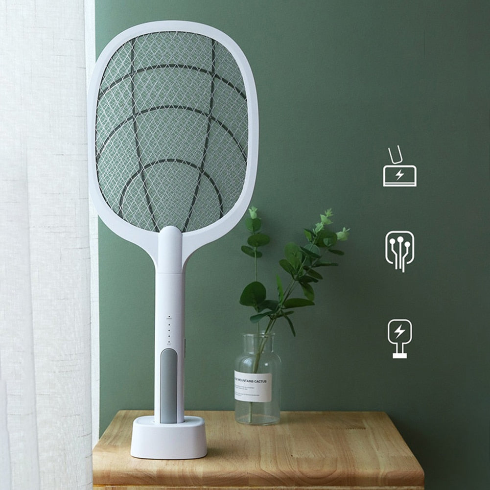 Raquette électrique anti-moustiques - Rechargeable par USB - Raquette anti-insectes portable | meowbutter