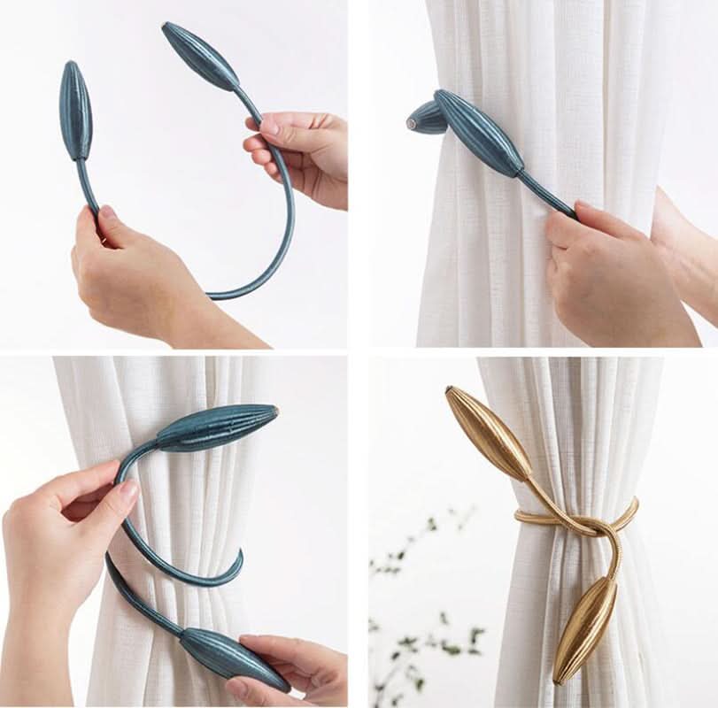 Decorative Curtain Tiebacks Easy Adjustable Fit | meowbutter
