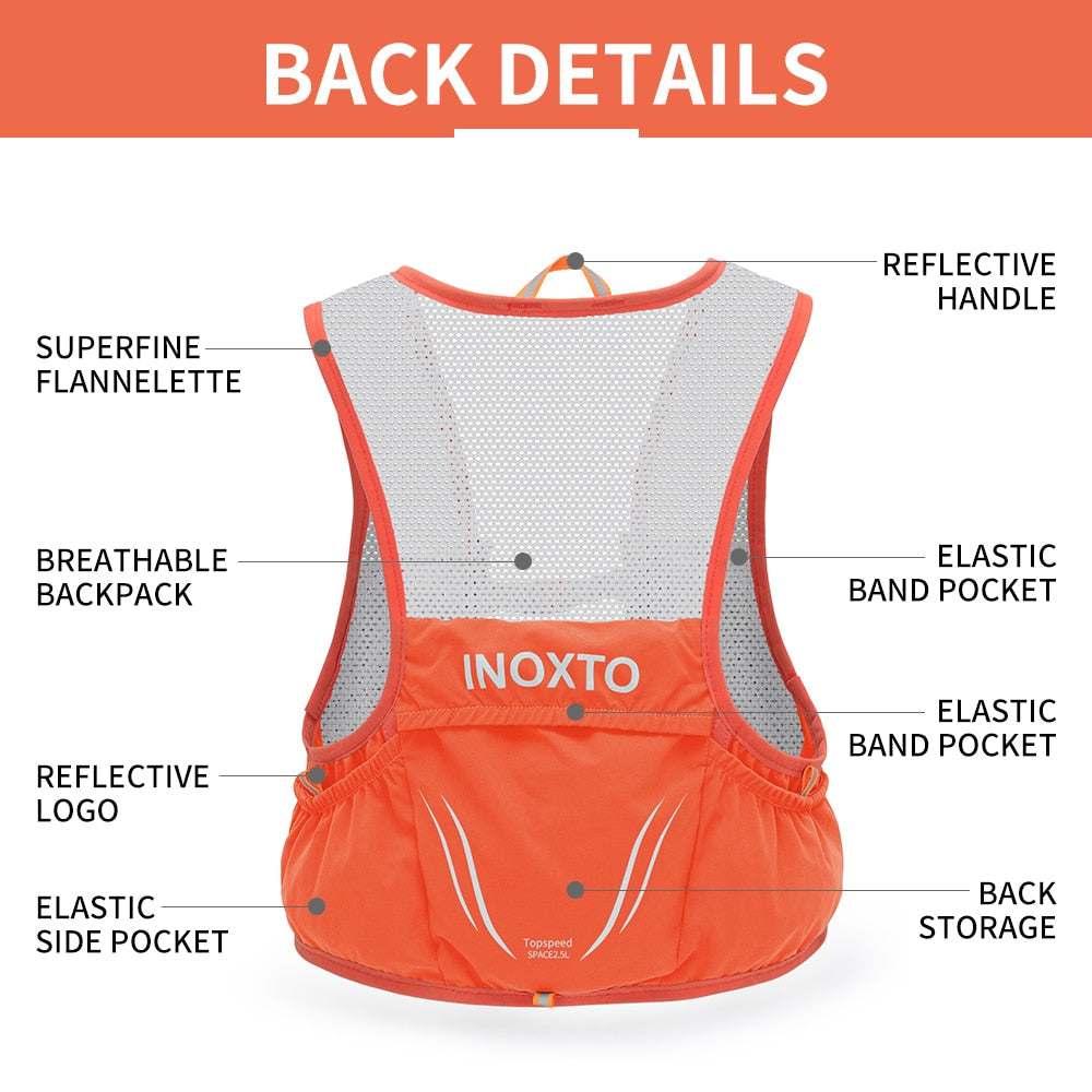 Colete-mochila de corrida ultraleve e respirável Hike Racer — Corte aerodinâmico
