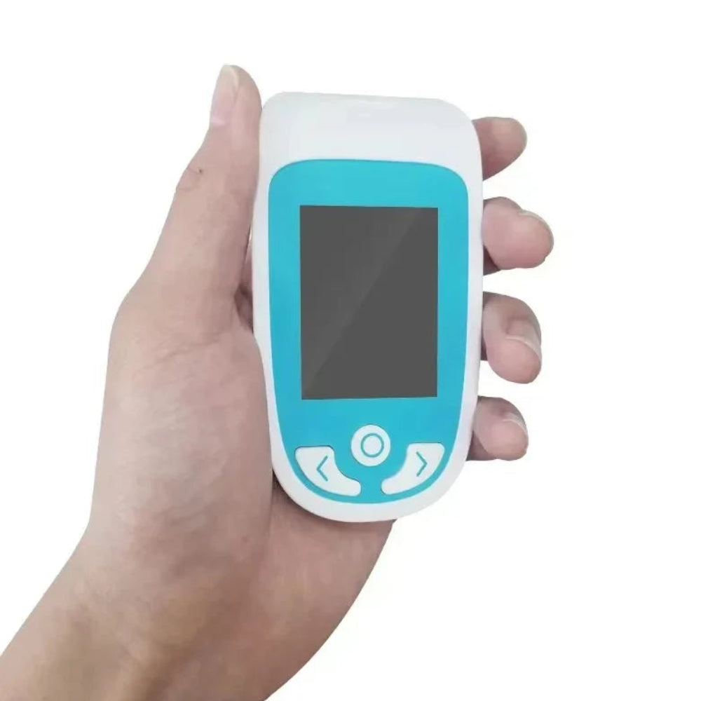 ערכת בדיקה לרמת גלוקוז וכולסטרול בדם — צג LCD דיגיטלי
