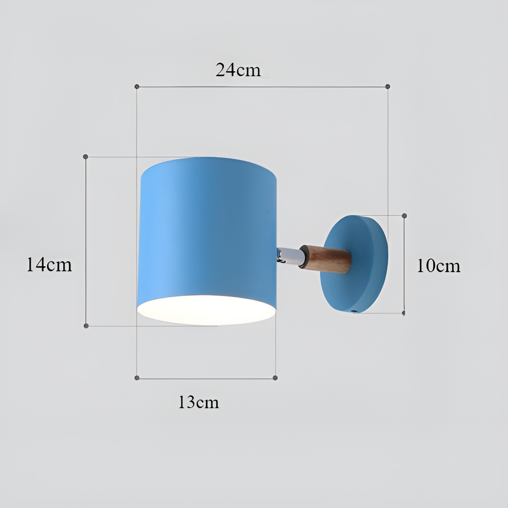 NordicGlow Adjustable Wall Lamp | Pastel Scandinavian Design | Meowbutter