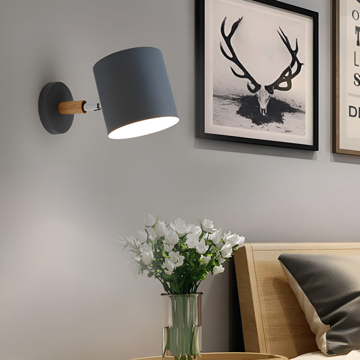 NordicGlow Adjustable Wall Lamp | Pastel Scandinavian Design | Meowbutter