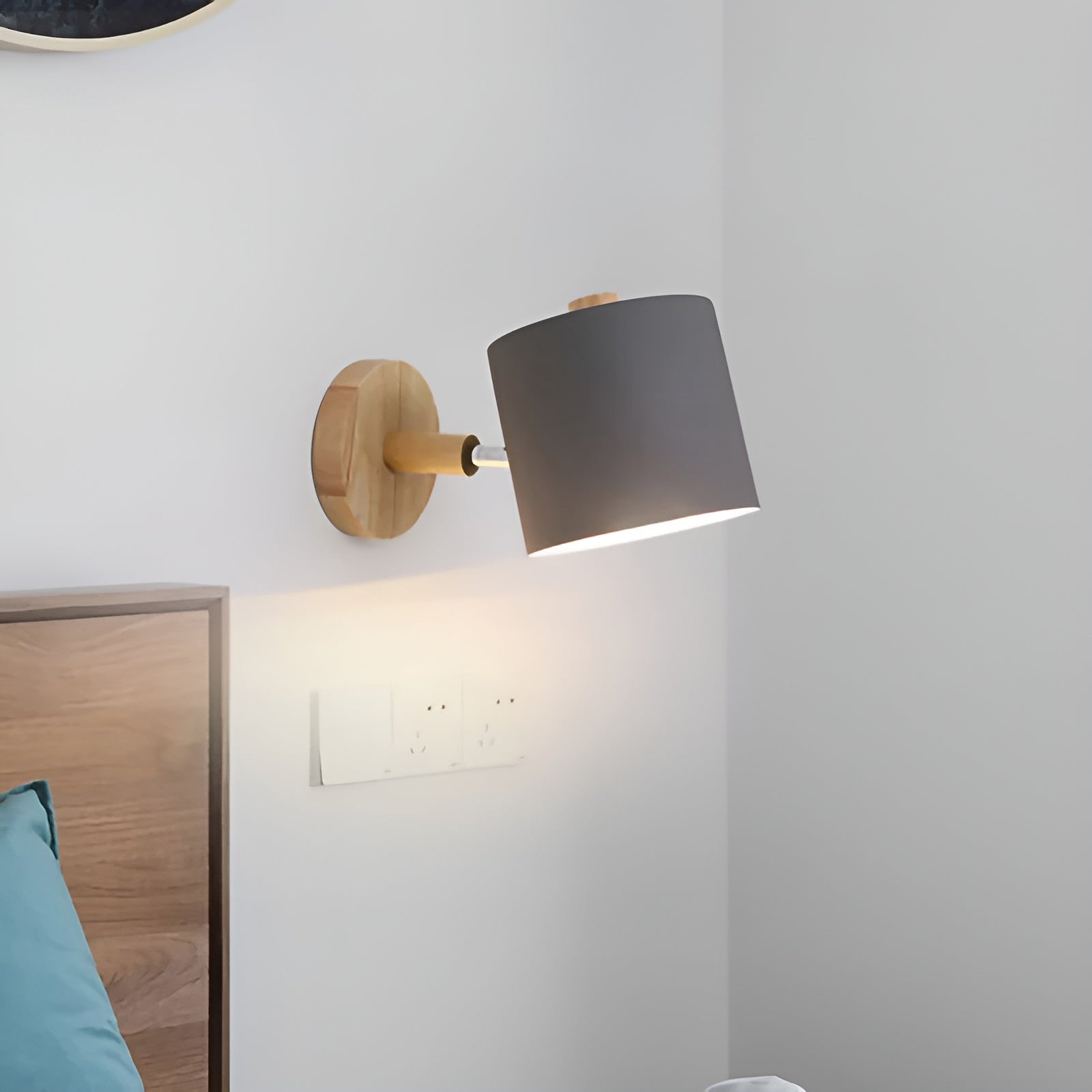 NordicGlow Adjustable Wall Lamp | Pastel Scandinavian Design | Meowbutter
