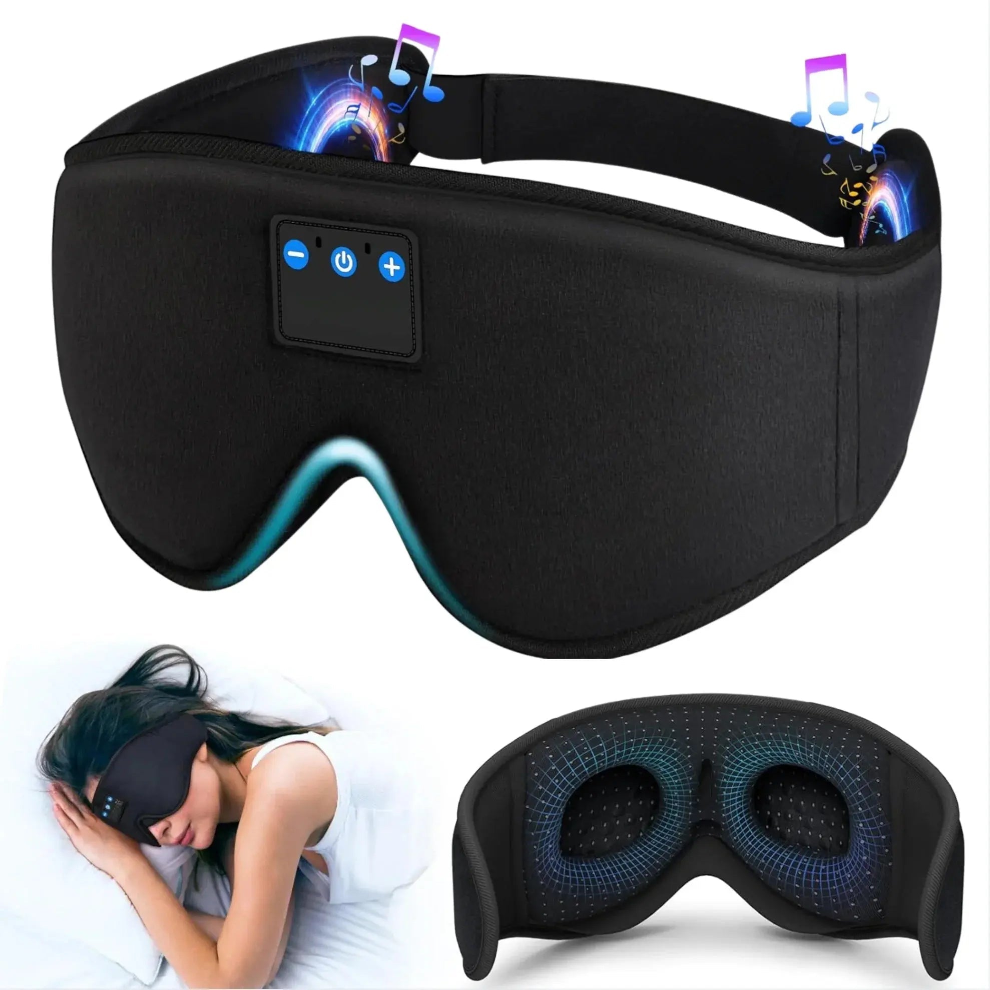 Sleep Mask With Bluetooth Earphones for Nighttime Rest