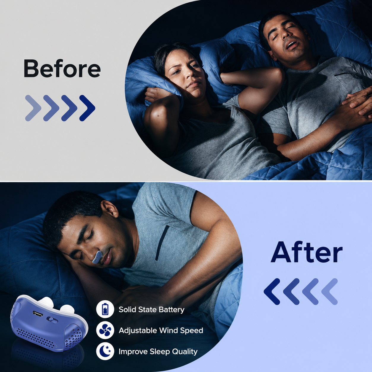 Portable Nasal Airflow Device - Quiet Night Operation - Travel Sleep Accessory | meowbutter