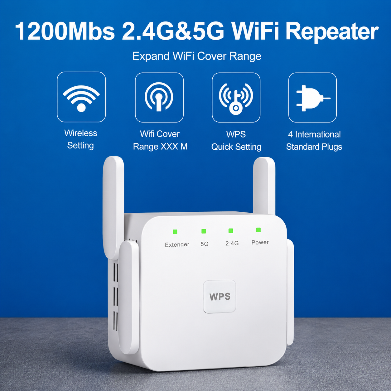 Amplificador de señal WiFi 5G - Extensor de alcance - Amplificador inalámbrico de alta velocidad | meowbutter