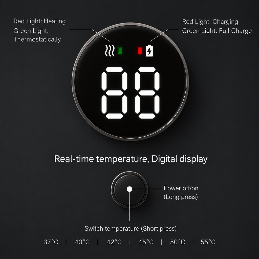 Portable Baby Bottle Warmer - Temperature Control - Travel-Friendly Design | meowbutter