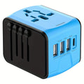 Uniwersalny adapter podróżny - ponad 150 krajów - porty USB - zabezpieczenia bezpieczeństwa - 4 kolory | meowbutter