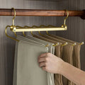 Pants Hanger In Gold Metal From For Closet Organization
