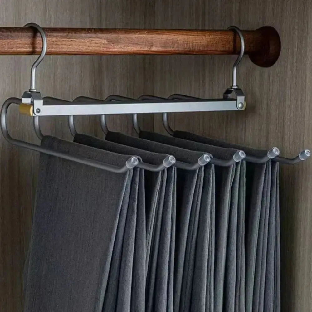 Pants Hanger In Gold Metal From For Closet Organization