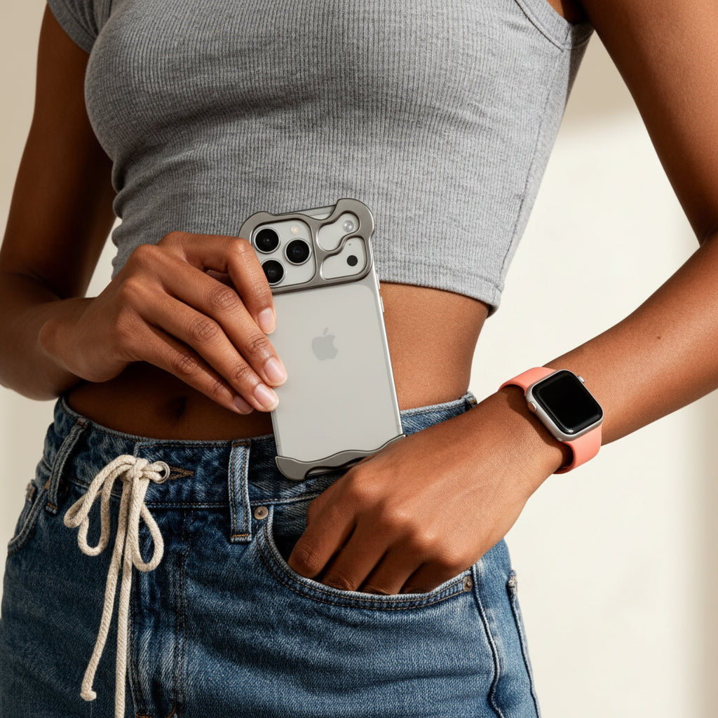 Phone Case Slim Titanium Alloy Protective Magnetic Cover | Meowbutter