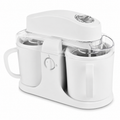 Ice Cream Maker Countertop Dual Bowl Frozen Dessert Machine | Meowbutter