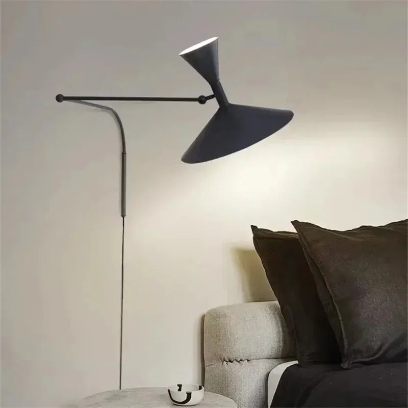 Industrial LED Wall Sconce In Black Finish For Hallways
