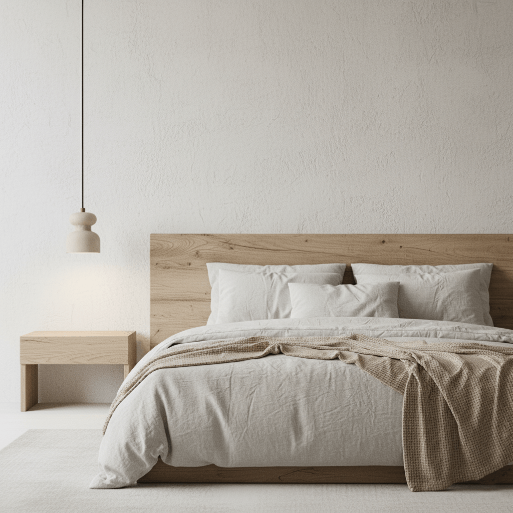 Industrial Pendant Light With Textured Travertine And Adjustable Height