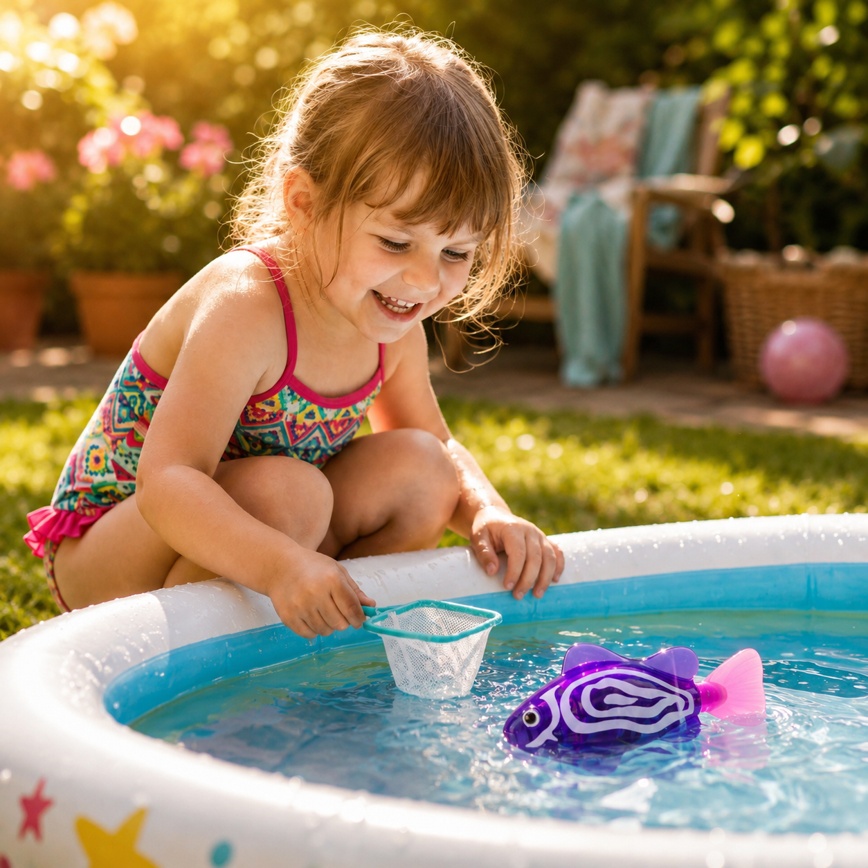 Giocattoli da bagno interattivi per bambini con pesci galleggianti a LED | Meowbutter