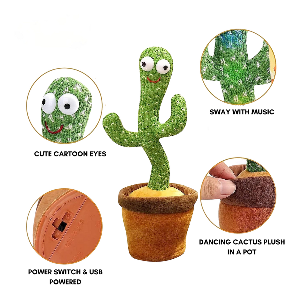 Giocattolo Interattivo Cactus Danzante Parlante Giocattolo Peluche Cantante | Meowbutter