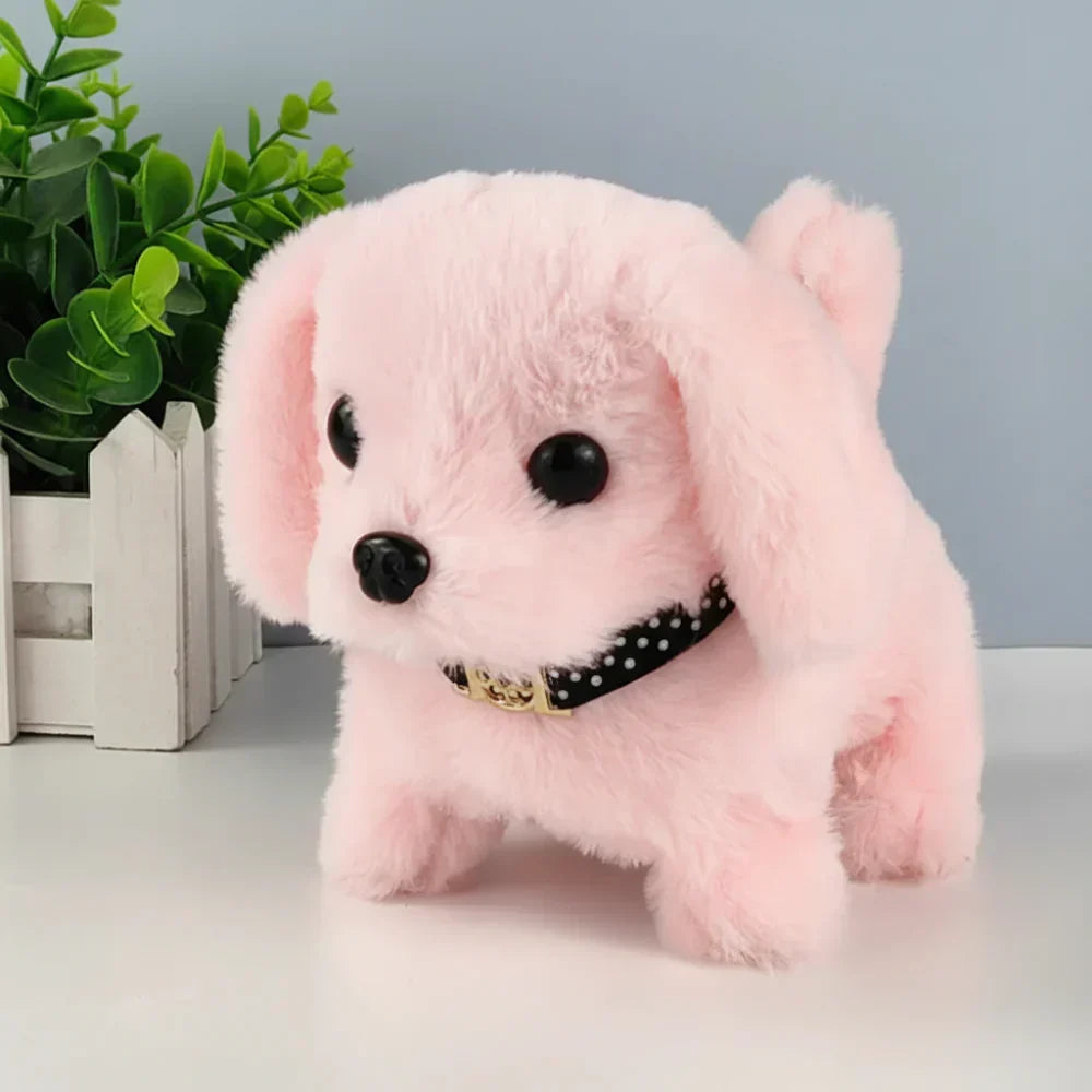 Interactive Plush Puppy Toy — Touch Activated Walking and Barking