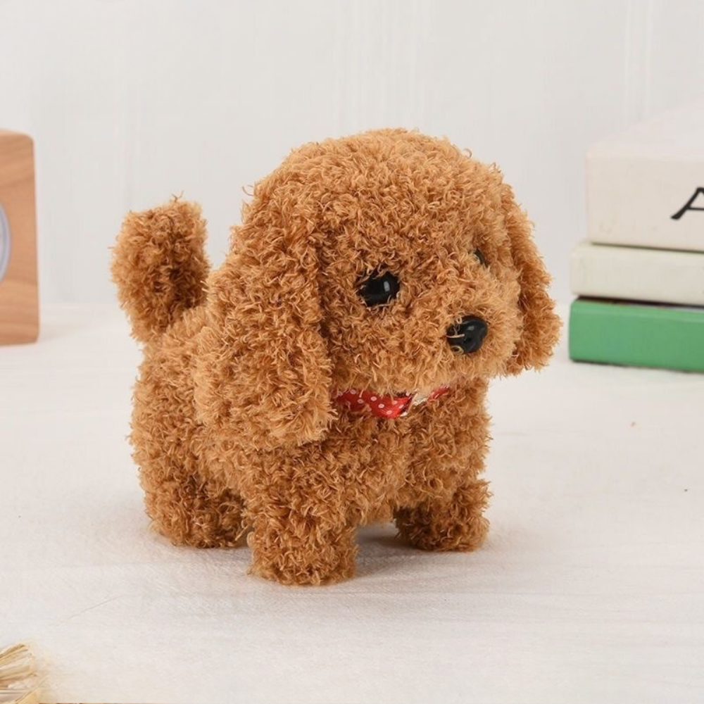 Battery-Powered Robot Dog Plush Toy — Walking and Barking Motion