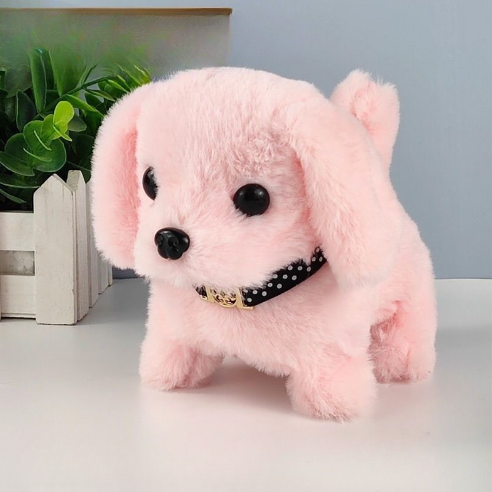Battery-Powered Robot Dog Plush Toy — Walking and Barking Motion