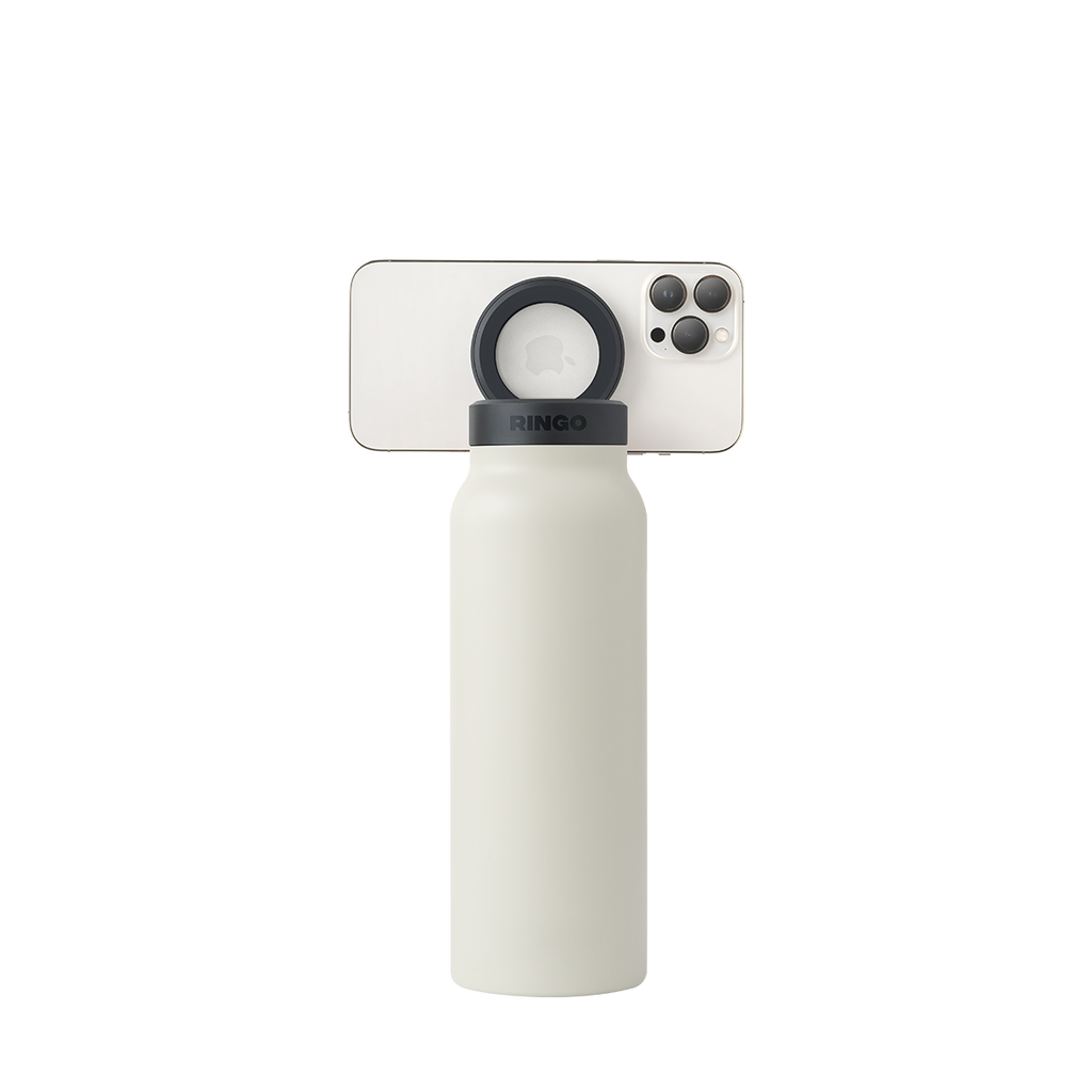 Water Bottle With Magnetic Lid And Phone Holder On The Go