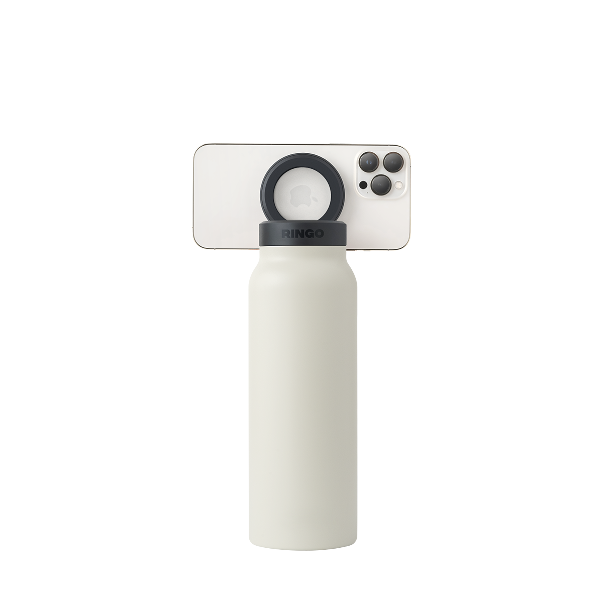 Water Bottle With Magnetic Lid And Phone Holder On The Go