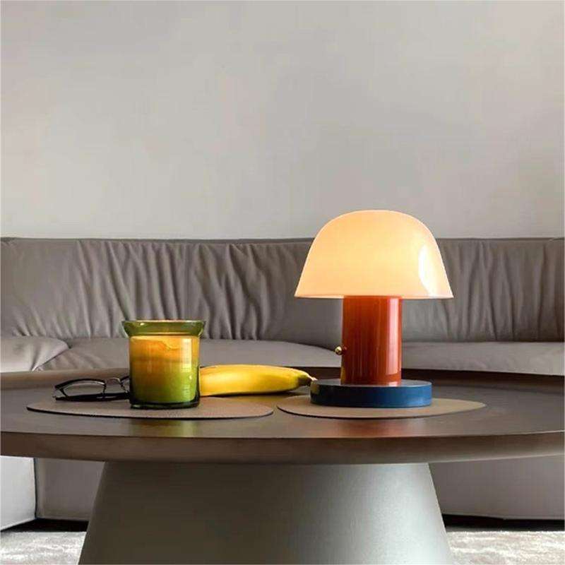 Mushroom Table Lamp | Modern Rechargeable LED Light | Meowbutter