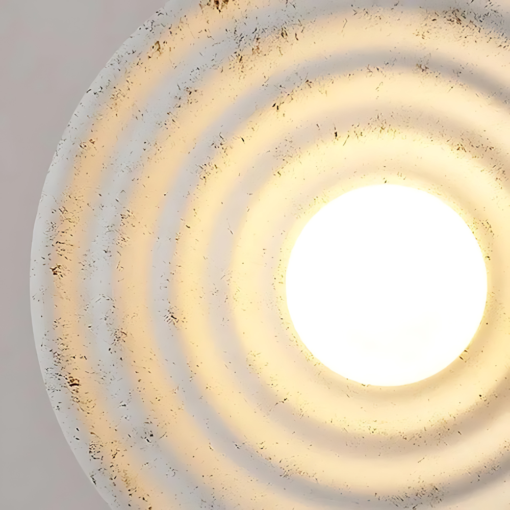 Japandi-stil vägglampa med mjukt omgivande sken för vardagsrum