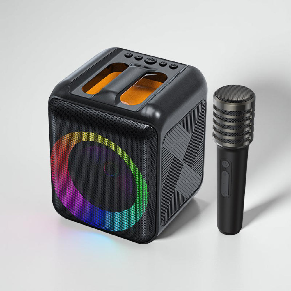 Bluetooth Karaoke Machine — Portable Speaker, Dual Wireless Microphones