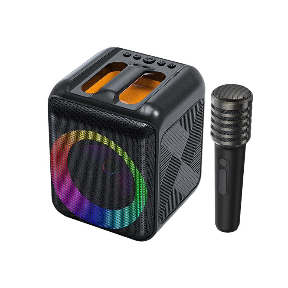 Bluetooth Karaoke Machine — Portable Speaker, Dual Wireless Microphones