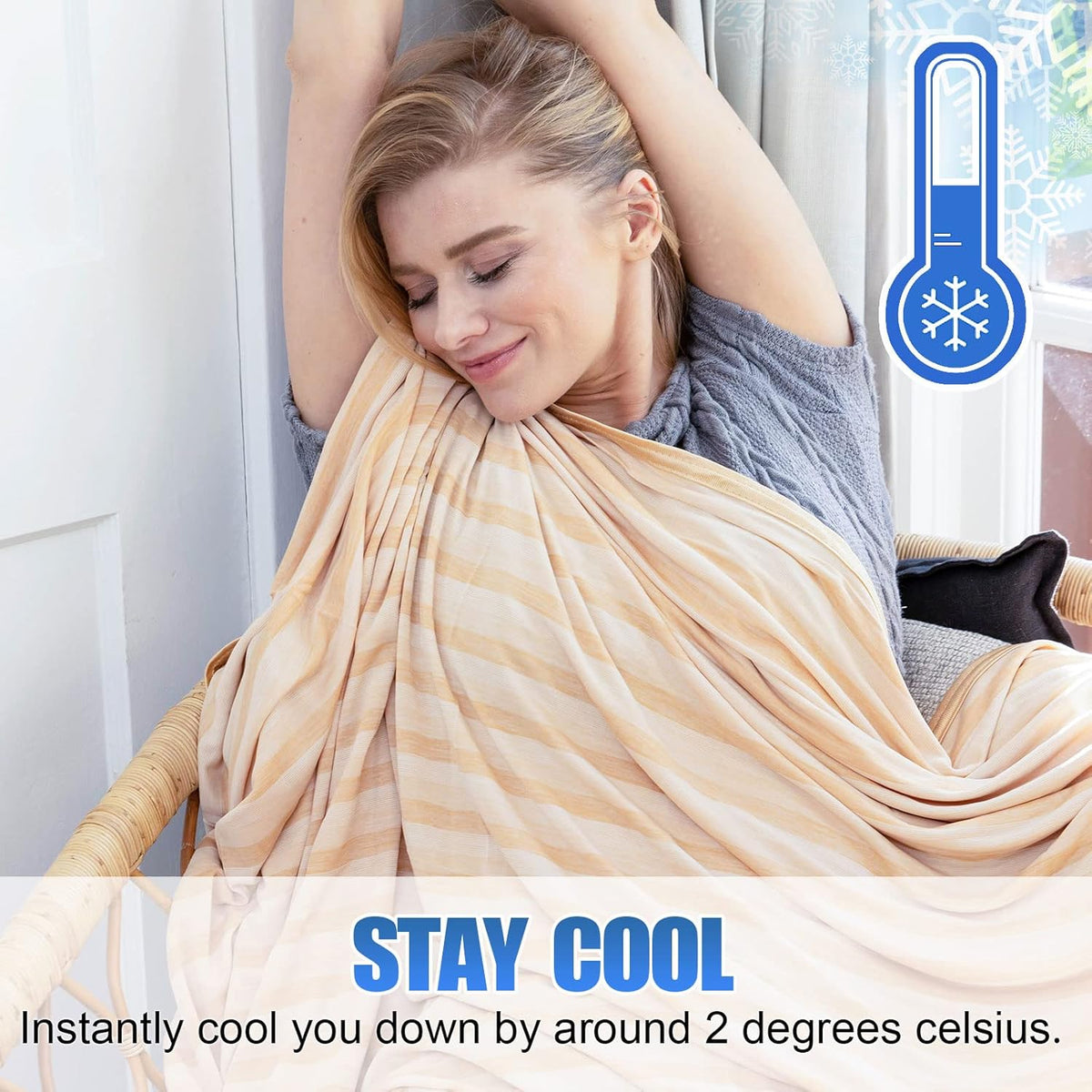 Lehká chladivá přikrývka Cool Comfort — dvouvrstvá regulace teploty