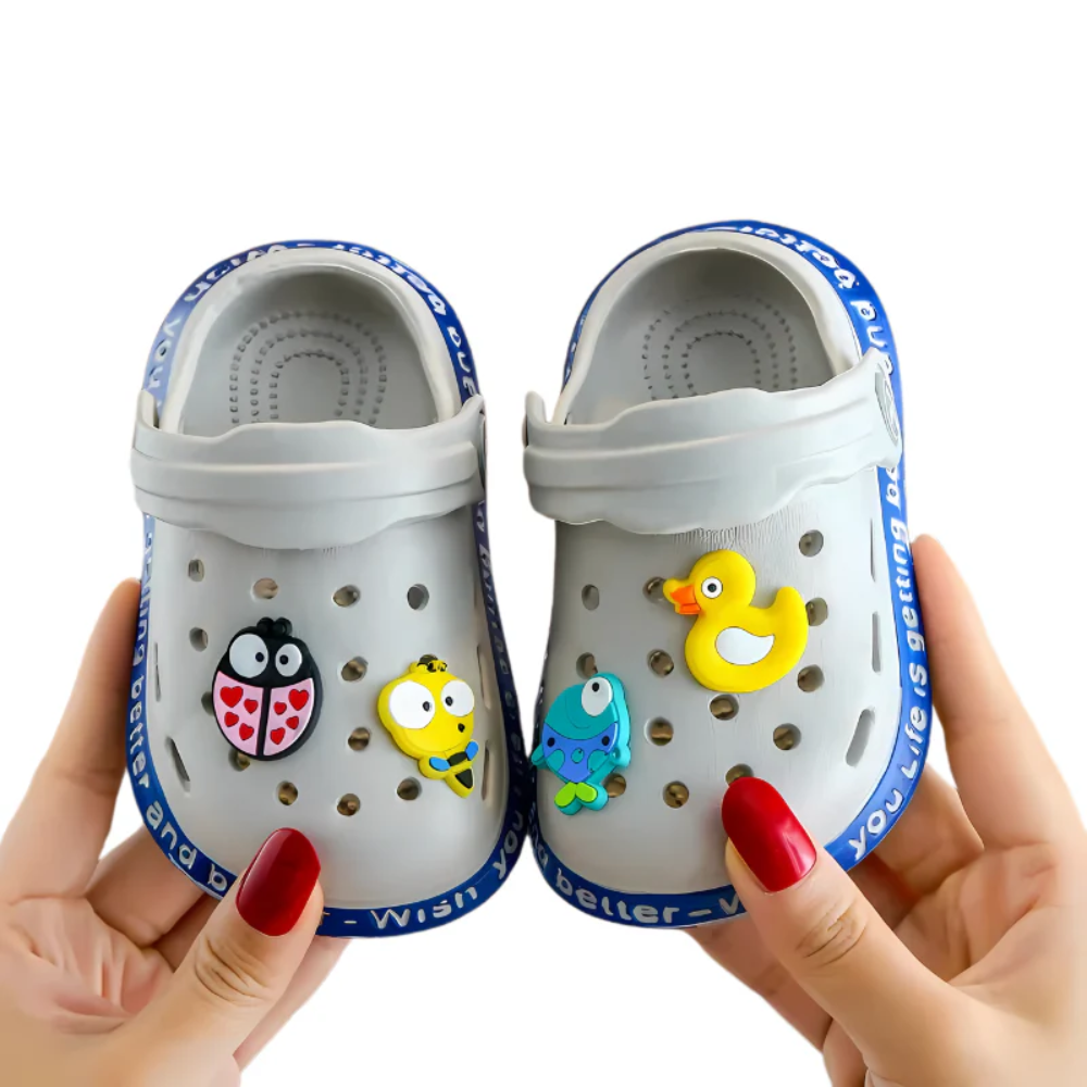 Zoccoli per bambini, sandali da giardino slip-on con motivo cartone animato, scarpe per bambini piccoli | Meowbutter