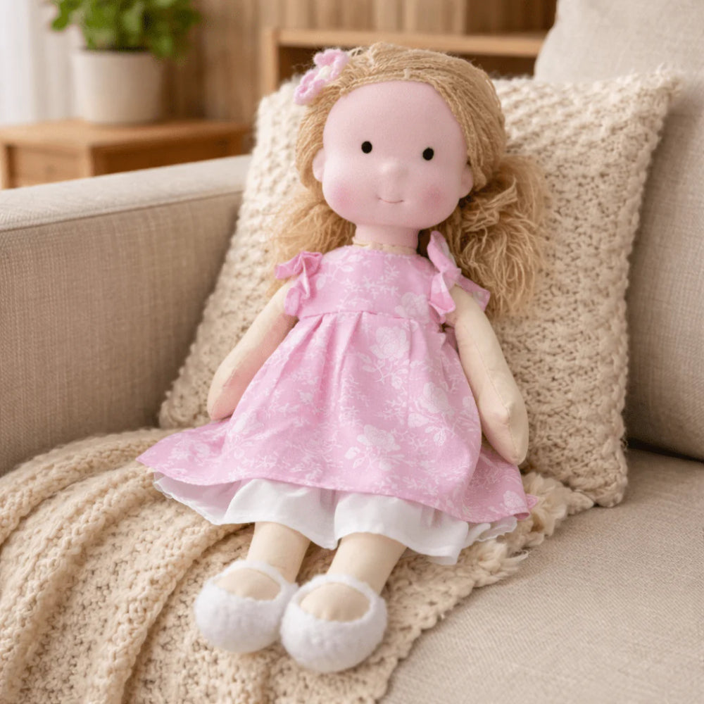 Handmade 11-Inch Baby Doll — Smooth Contours, Palm-Sized Design
