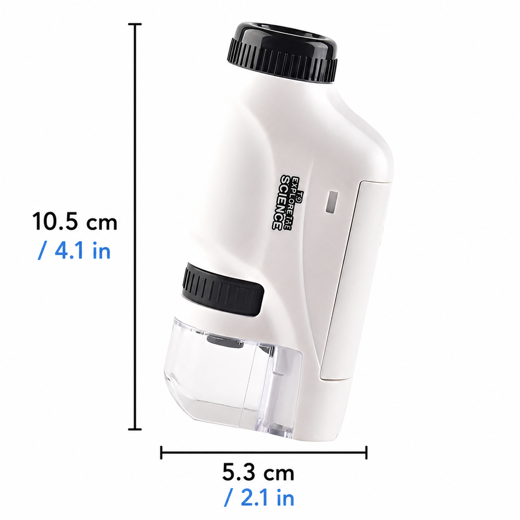 Microscopio Portatile per Bambini Tascabile Manuale Compatibile con App | Meowbutter