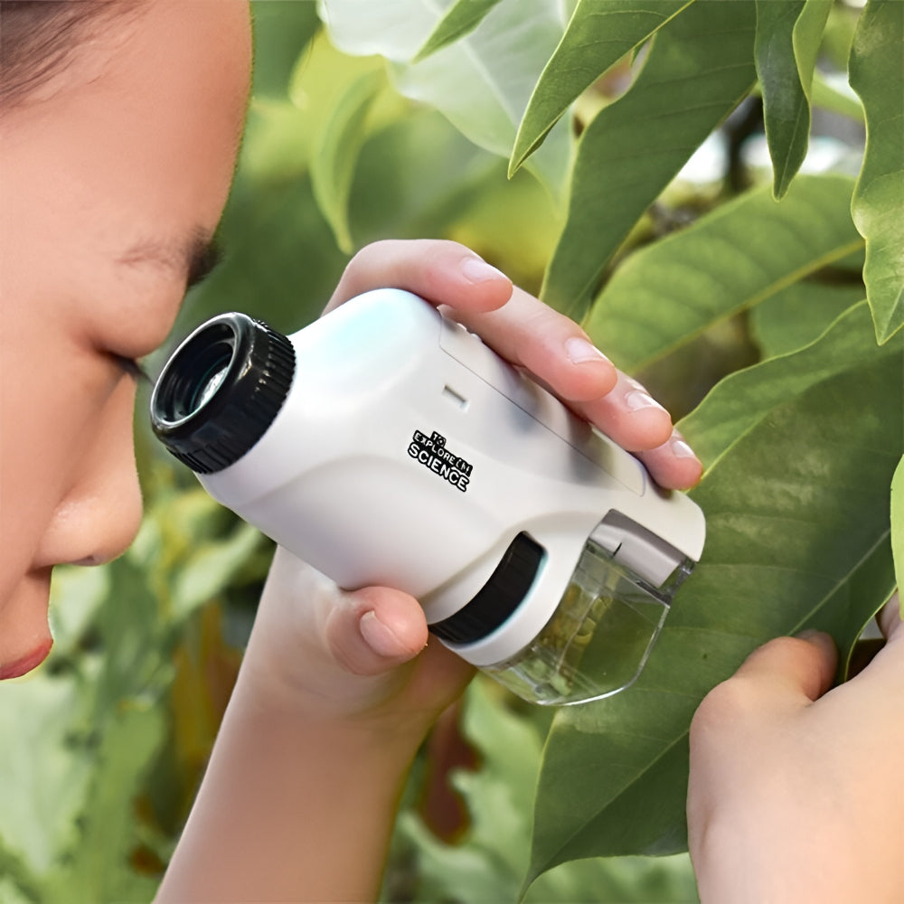Microscopio Portatile per Bambini Tascabile Manuale Compatibile con App | Meowbutter