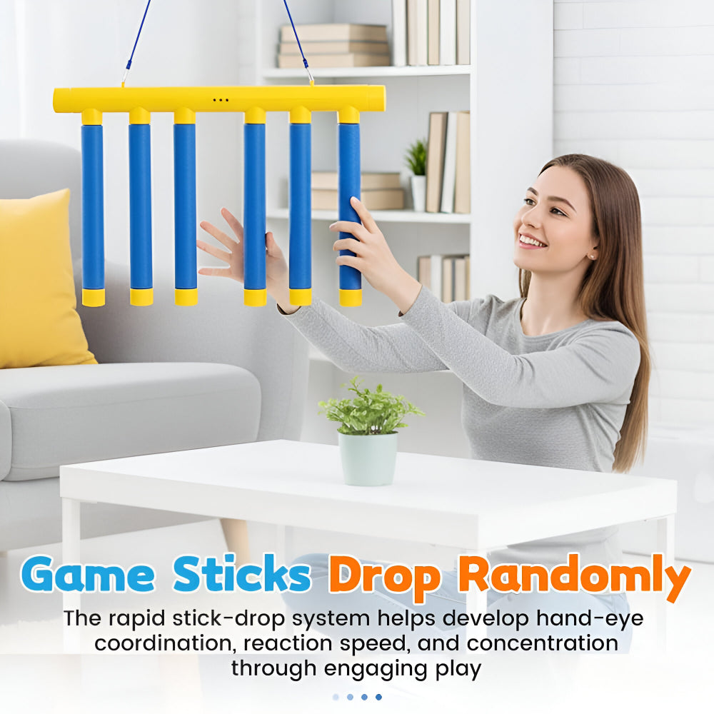 Kids Falling Stick Reflex Trainer — Three Progressive Speed Settings