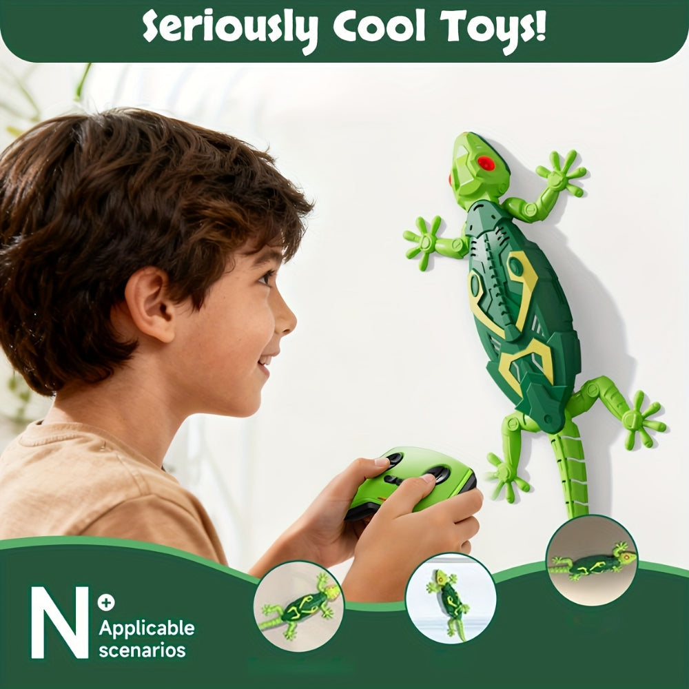 Motorized Remote Control Lizard Figure 33-Foot Range Wall-Climbing Action
