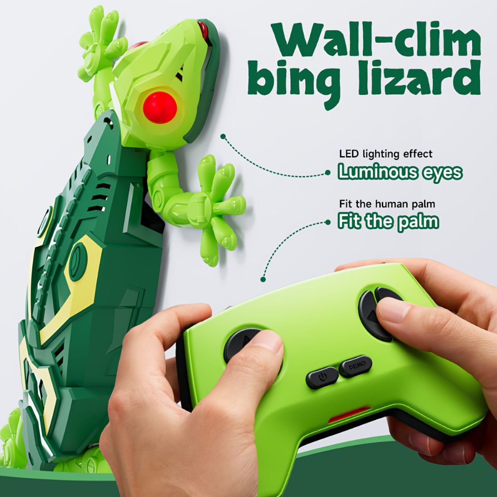 Motorized Remote Control Lizard Figure 33-Foot Range Wall-Climbing Action