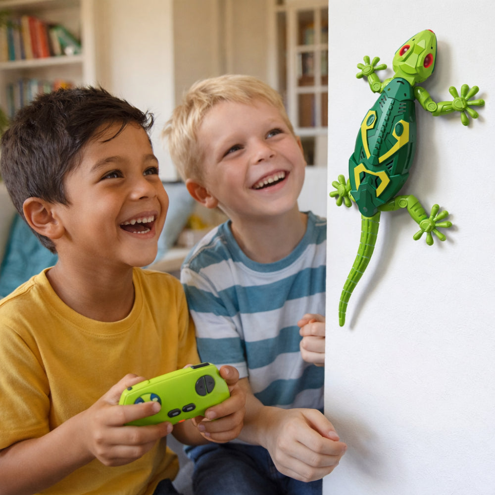 Motorized Remote Control Lizard Figure 33-Foot Range Wall-Climbing Action